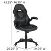 Flash Furniture Black Gaming Desk and Chair Set with Cup Holder BLN-X10D1904L-BK-GG